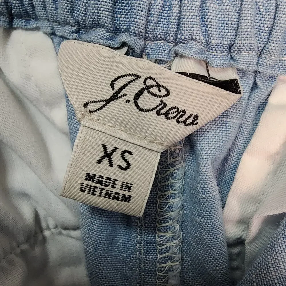 Women's J. CREW XS Reimagined Pull on Cotton Lounge Beach Pants
